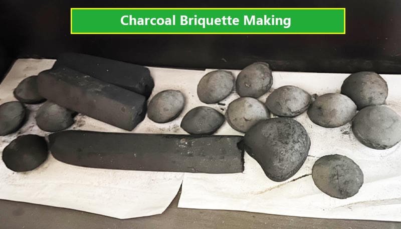 Charcoal Briquette Making