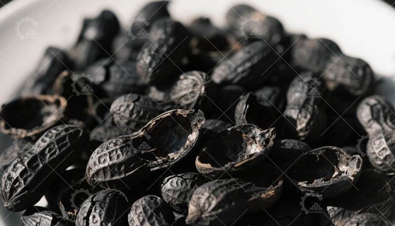 Carbonize Peanut Shells