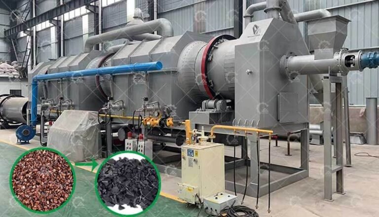 Coffee Bean Shell Carbonization Machine