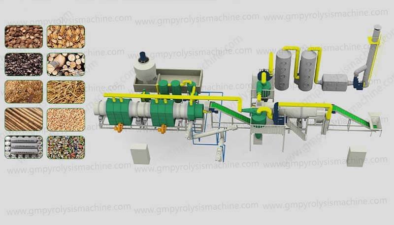 Continuous Carbonization Machine