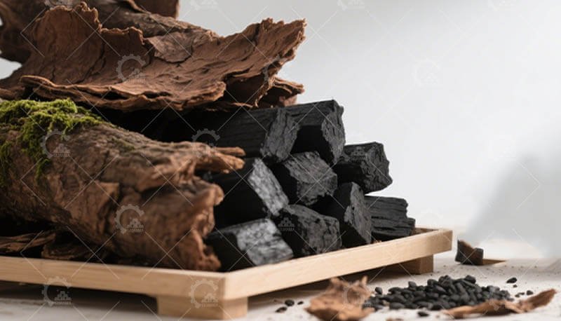 Tree Bark Carbonization