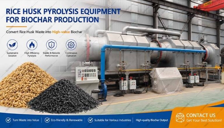 Rice Husk Pyrolysis Equipment for Biochar Production